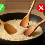 Come si usa correttamente il cucchiaio di legno nei risotti? Evita questo errore che rovina la mantecatura