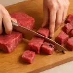 Come si taglia la carne per lo spezzatino? Il trucco del controfibra che garantisce morbidezza