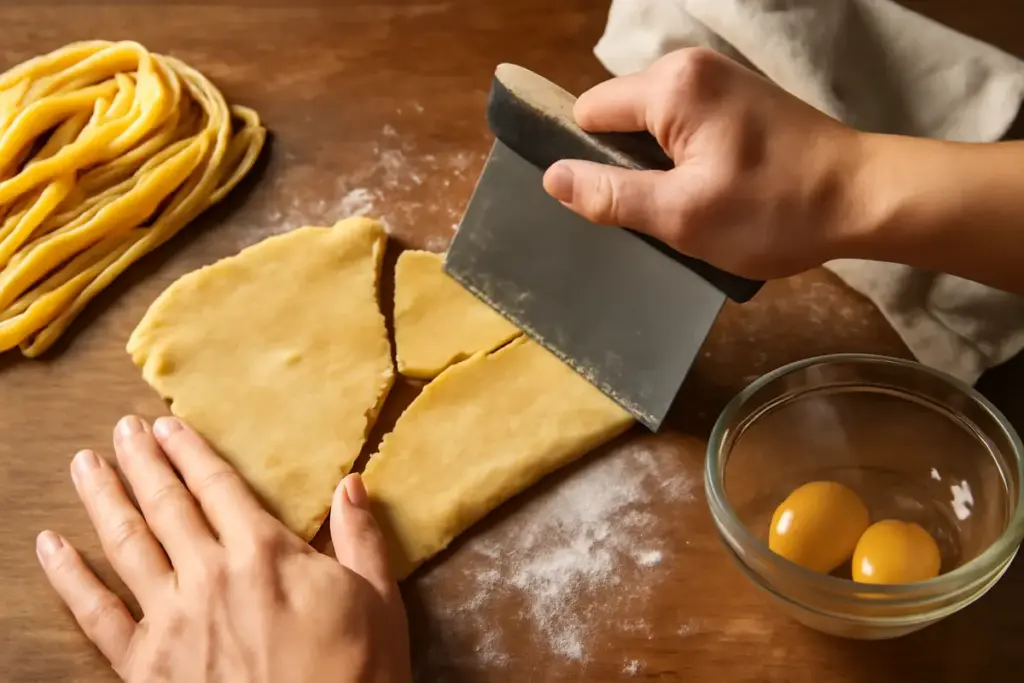 Se si rompe la pasta fresca all’uovo, che fare? Il rimedio rapido per salvarla subito