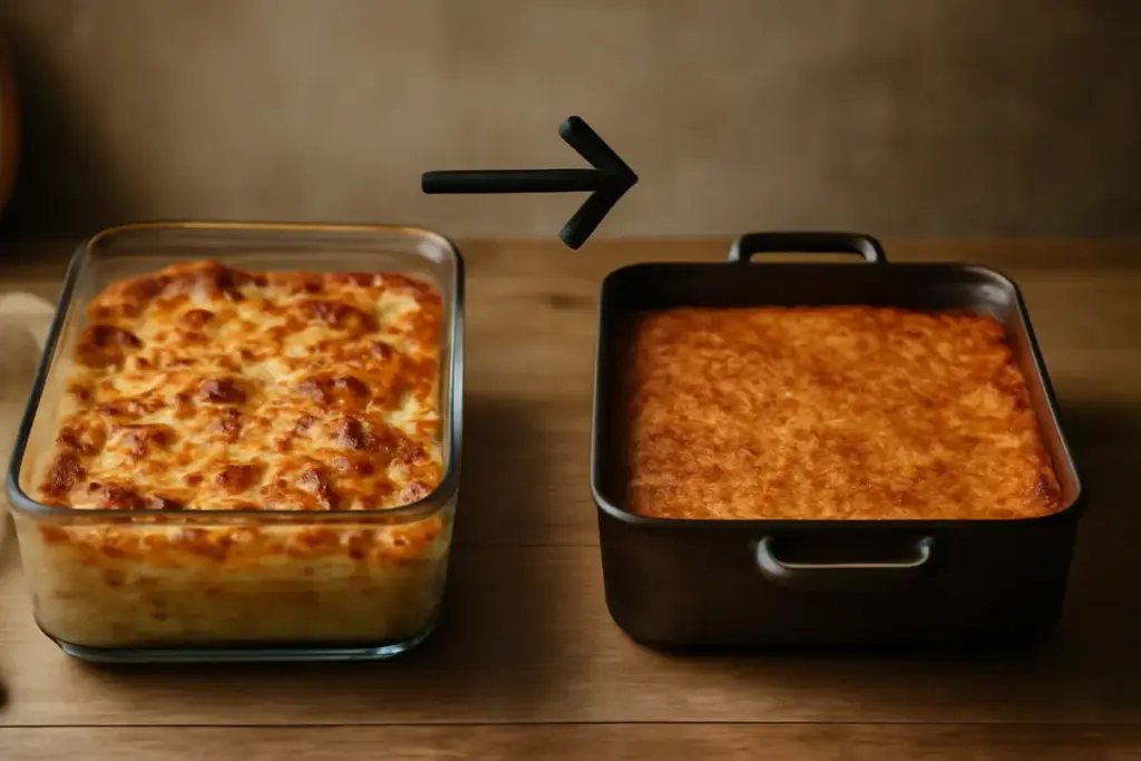 Teglia in vetro o metallo per i gratinati? La scelta che valorizza crosta e cottura interna
